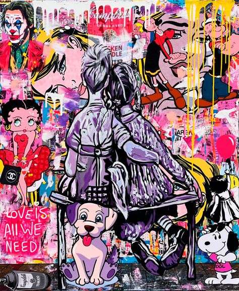 Extermely Collectable Original Painting By Jozza Jozza More Love