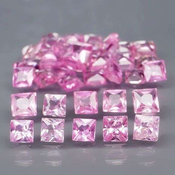 Rare HEATED ONLY 2.66ct pink Sapphire set