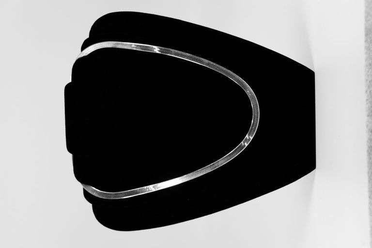 Sterling Silver Flexible Herringbone Necklace 7mm Solid 925 Italian Chain 20"