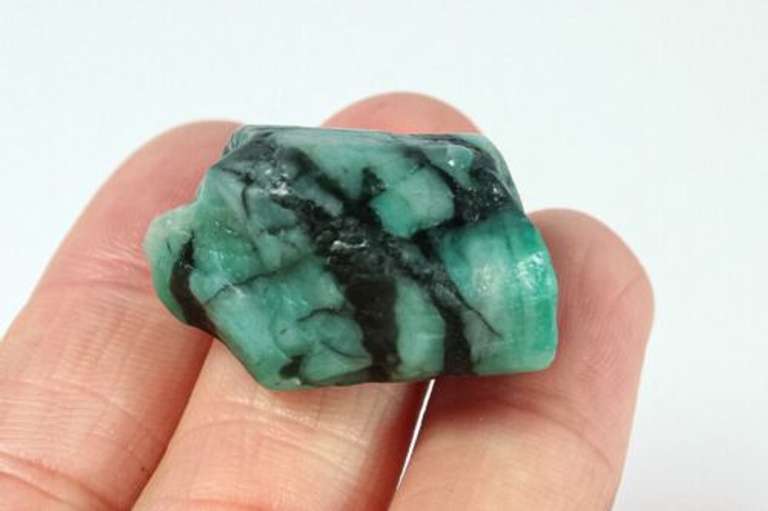 Collectors 54.2ct raw Emerald in matrix