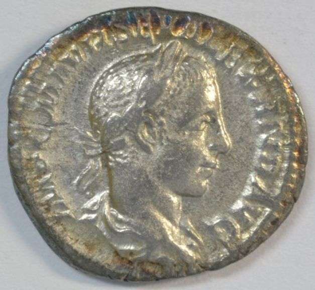 Near Mint Ancient Roman Silver Denarius of Severus Alexander, 222-235 AD