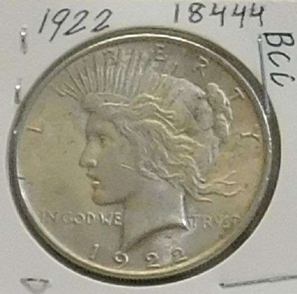 1922 Peace Dollar, circ