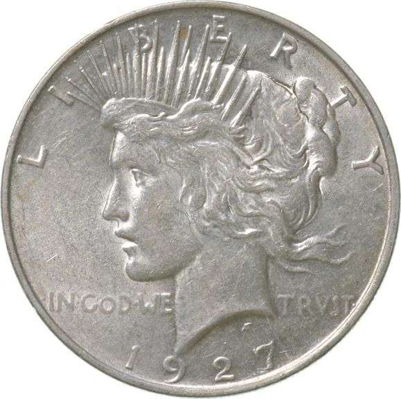 1927-D Peace Silver Dollar