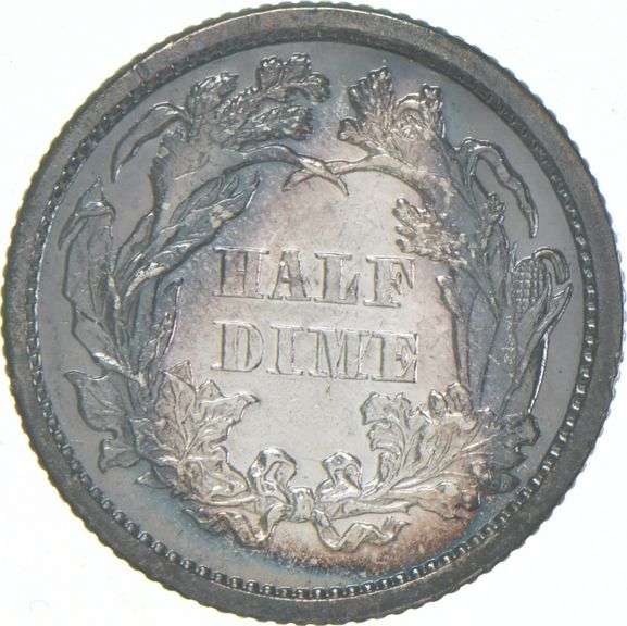 1870 Seated Liberty Half Dime