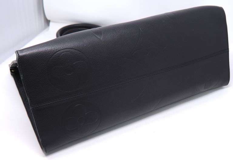 Black Leather Tote Bag