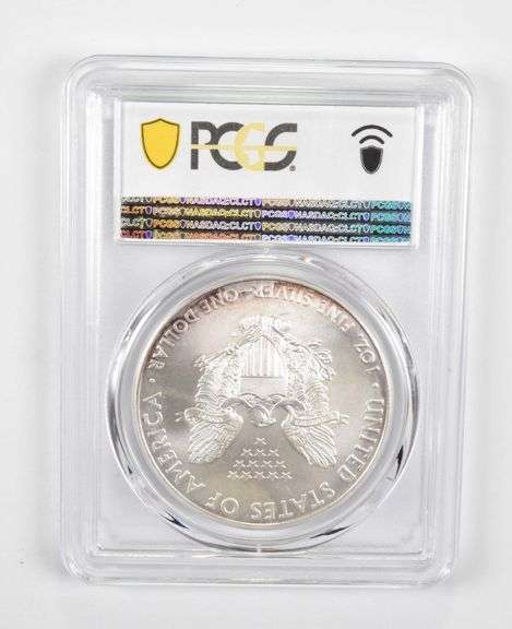 MS67 2008 American Silver Eagle - PCGS Insane Tone!