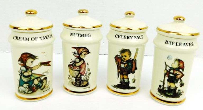 4 M.J. Hummel 1987 Spice Jars