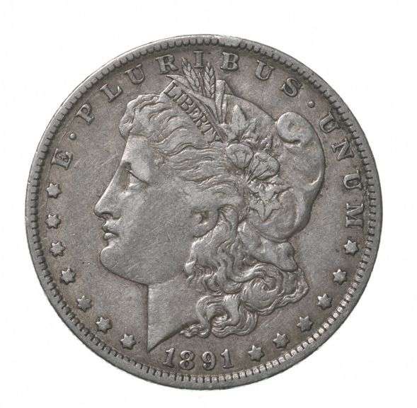 1891-O Morgan Silver Dollar Die Clash E