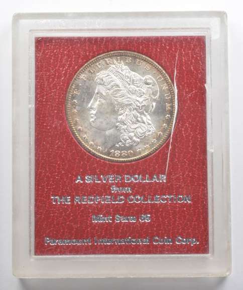 1880-S Morgan Silver Dollar Redfield Collection