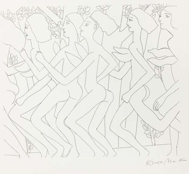 Knox Martin- Dancing Nude V