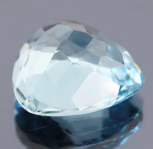 Trillion cut! 28.13ct aqua blue Hydrothermal Quartz