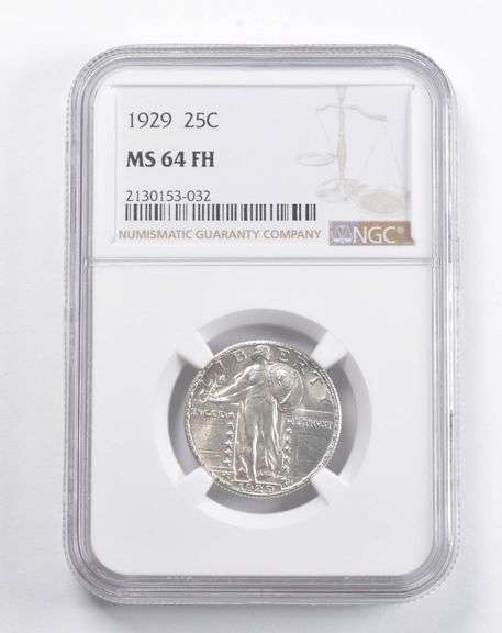 MS64 FH 1929 Standing Liberty Quarter NGC