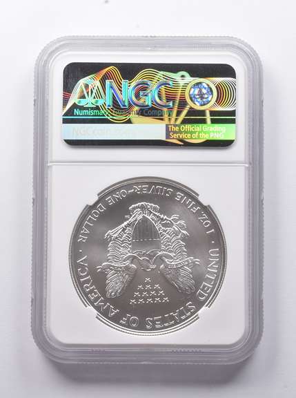 MS70 1998 American Silver Eagle NGC