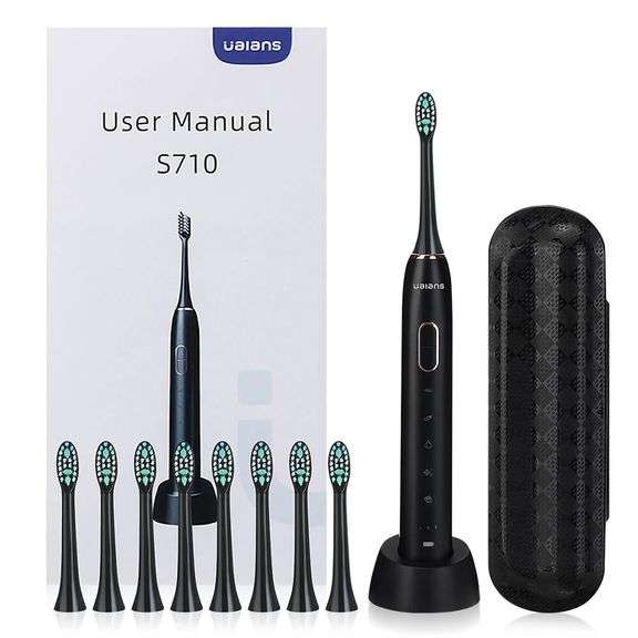 Sonic Electric Toothbrush with 8 Brush Heads