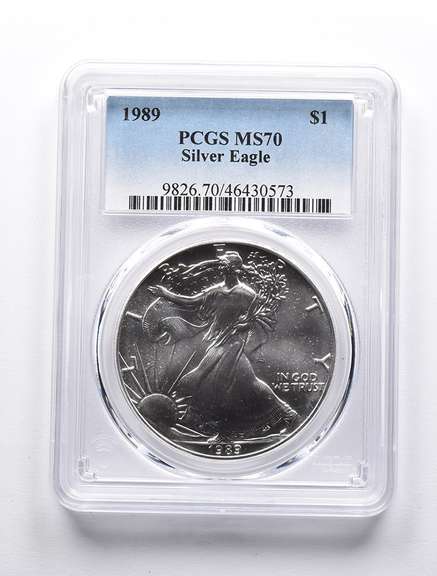 MS70 1989 American Silver Eagle PCGS