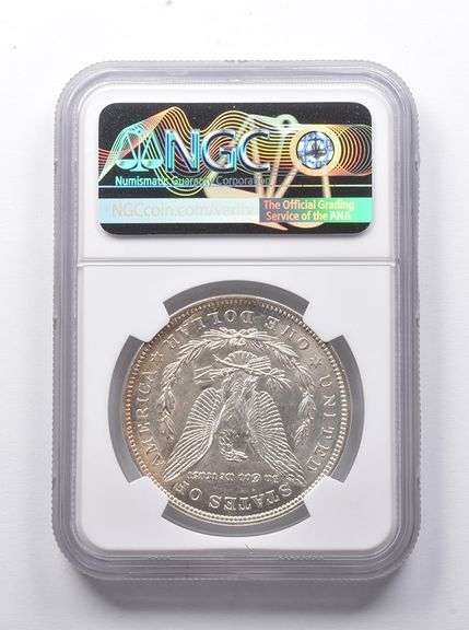 MINT ERROR MS62 1921 Morgan Silver Dollar OBV Struck Thru NGC