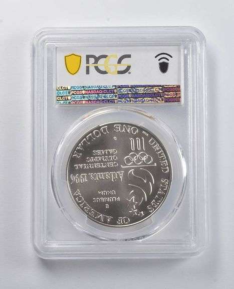 MS70 1996-D Atlanta Olympic Games Commemorative Dollar Tennis PCGS