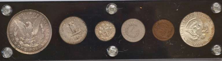 6 Piece US Type Set In Capitol Plastics Holder