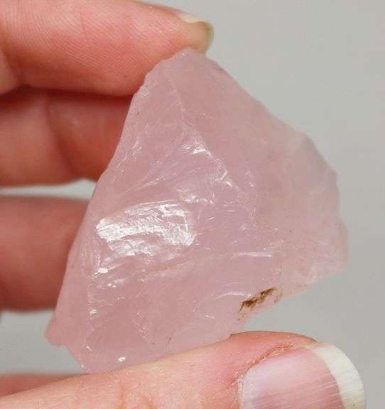 Glowing! 183ct uncut powder pink Rose Quartz