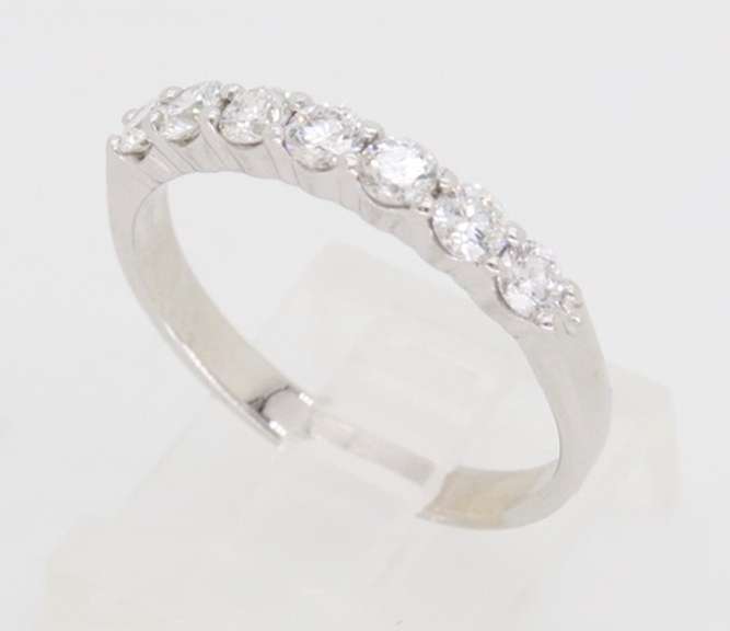 Classic Diamond Band Made in 18k White Gold