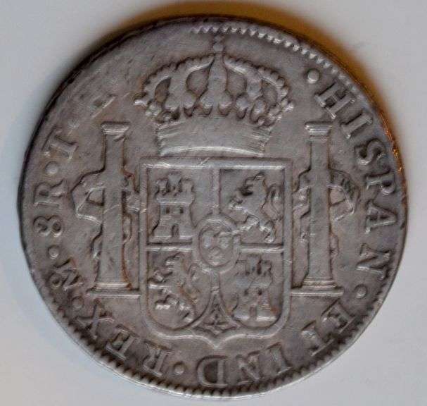 1808/7 TH  Mexico Silver 8 Reales. Mexico City Mint