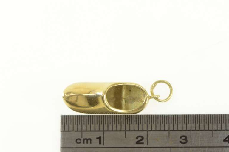 14K Yellow Gold 3D Dutch Clog Shoe Vintage Charm/Pendant