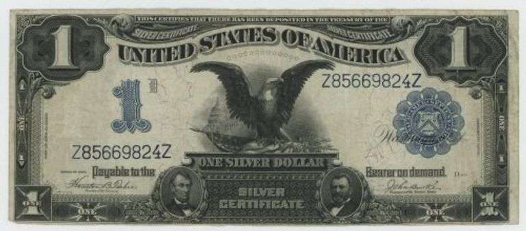 Very nice 1899 Series Large Size $1 Black Eagle Silver Cert