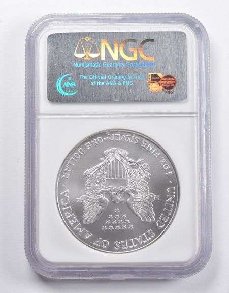 MS70 1997 American Silver Eagle NGC