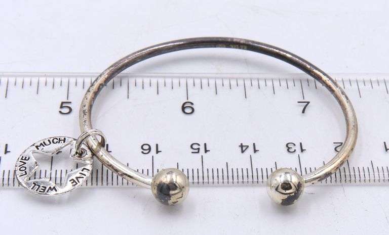 Group Lot of Vintage 925 Sterling Silver Bangles