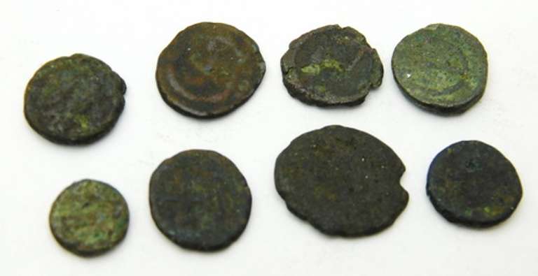 8 Ancient Roman Empire Coins
