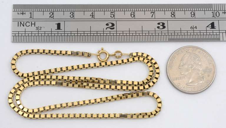 Strong 14k Box Link Necklace