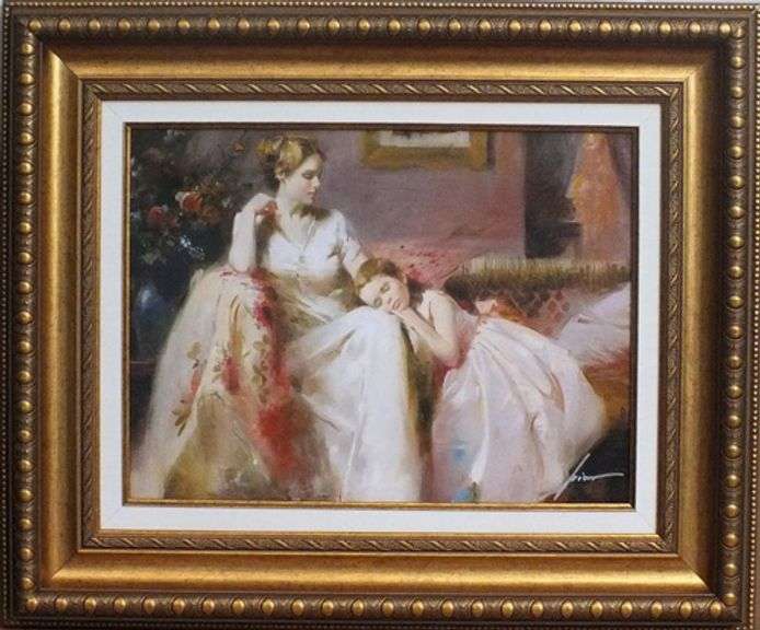 Hand signed Pino on canvas, limited edition with gallery framed