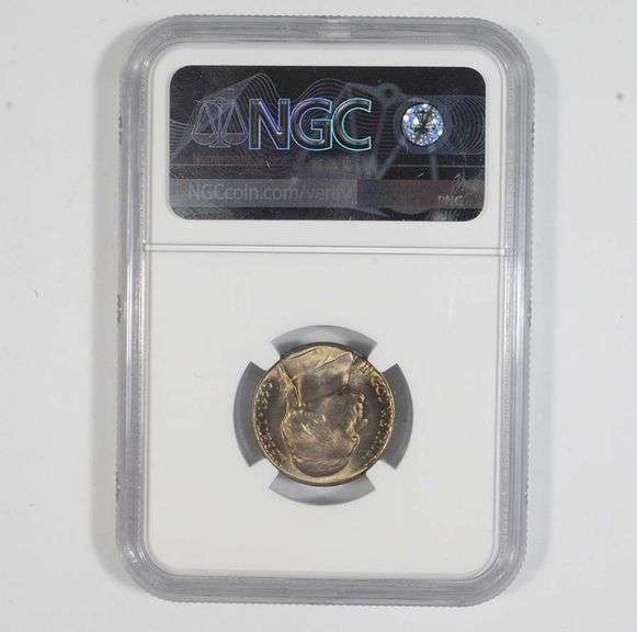 Mint Error MS65 1950-D Jefferson Nickel Reverse Struck In Copper NGC