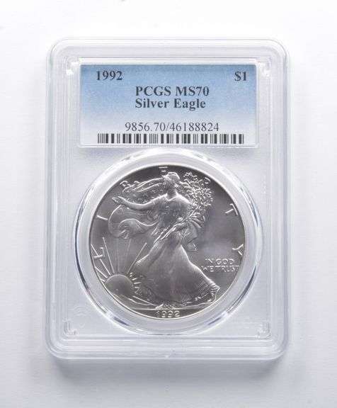 MS70 1992 American Silver Eagle PCGS