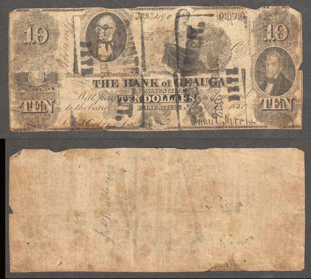 The Bank of Geauga Painesville Ohio Counterfeit Obsolete