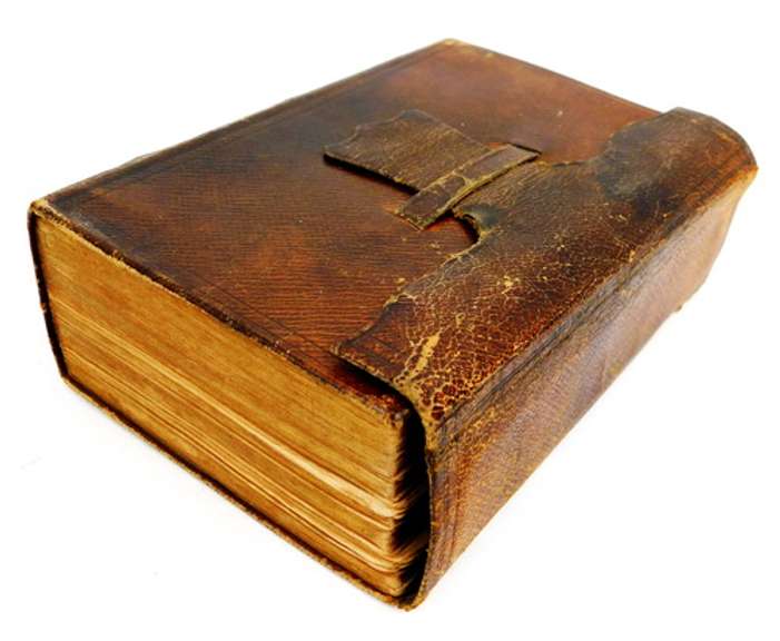 1855 Small Antique Leather Bible