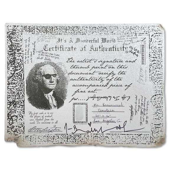 Einstein by Mr Brainwash Original