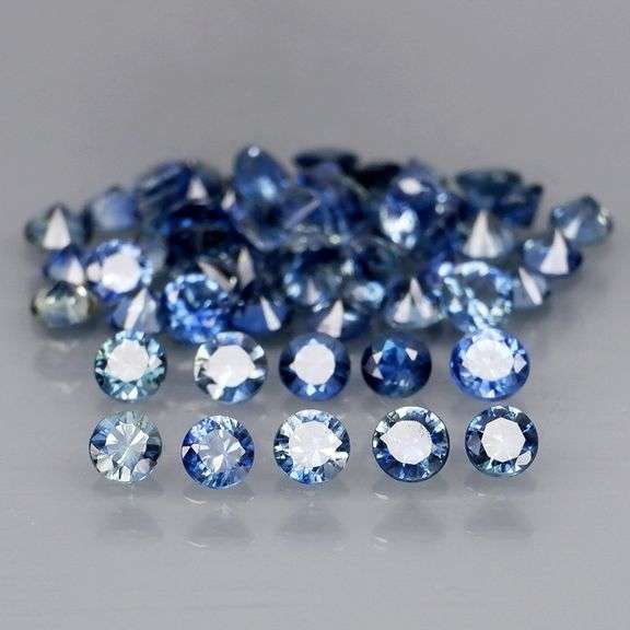 Exquisite 3.95ct 55 piece Ceylon Sapphire set -heated only!