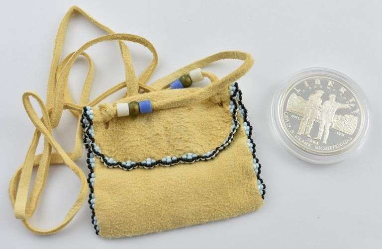 2004-P Lewis & Clark Commem. Silver Dollar US Mint Coin Pouch Set COA