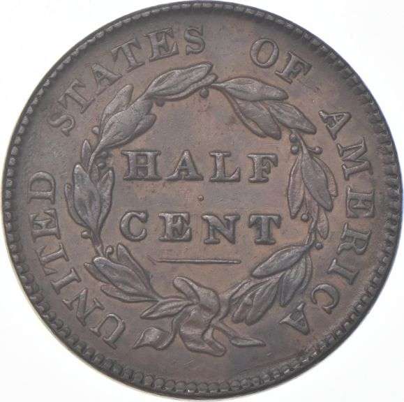 1828 Classic Head Half Cent - 12ST
