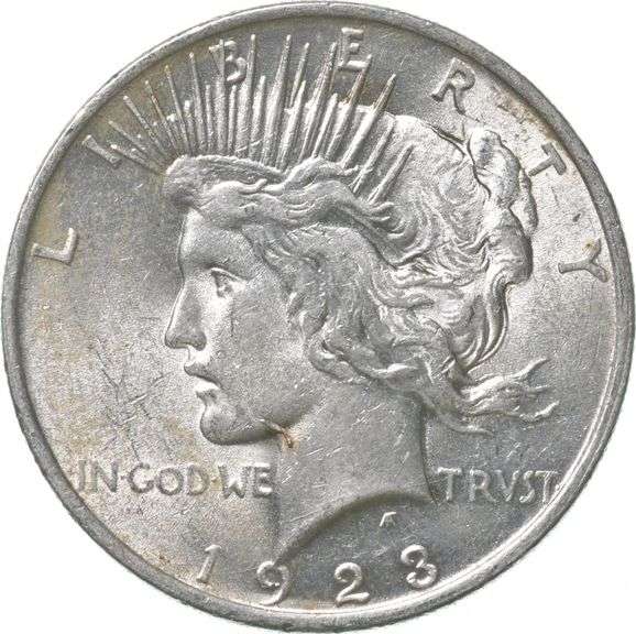 1923 Peace Silver Dollar VAM 1A1 Whisker Jaw