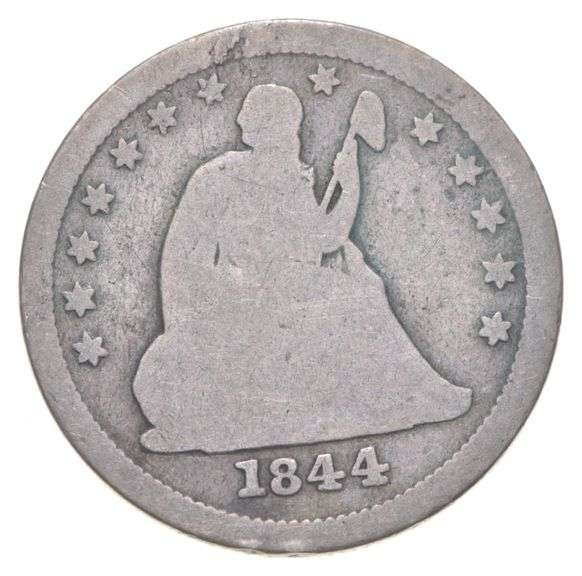 1844-O Seated Liberty Quarter Dollar