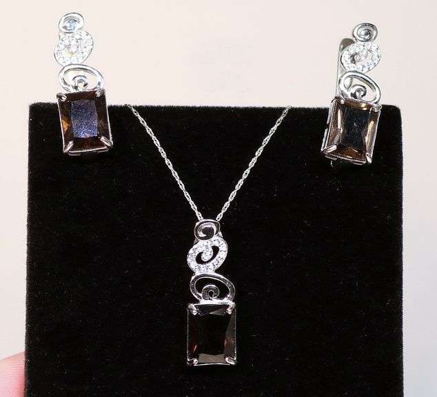 Elegant Smoky Quartz set