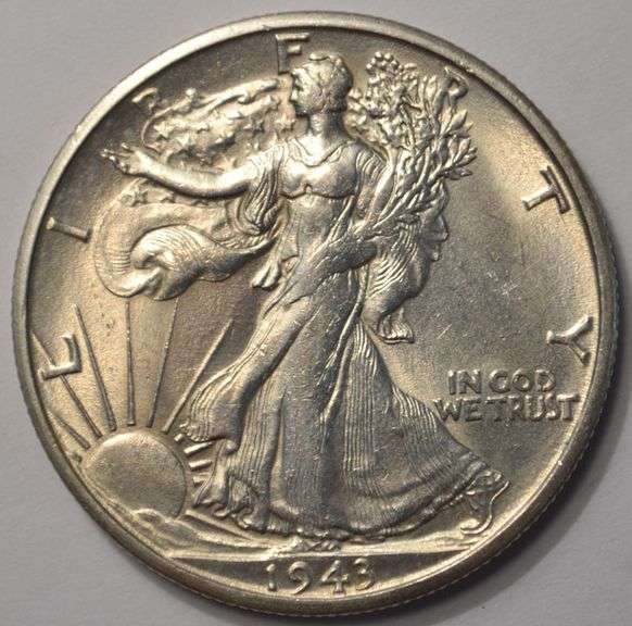 1943-S Walking Liberty Half Dollar BU