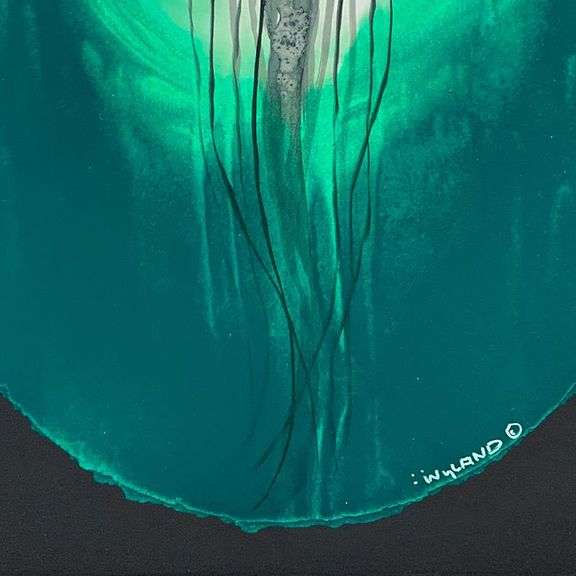 Green Jellyfish Float by Wyland Original