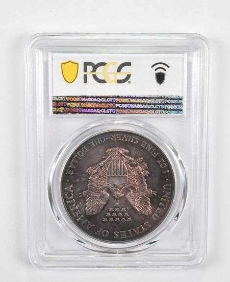 MS68 2004 American Silver Eagle - PCGS Insane Tone!