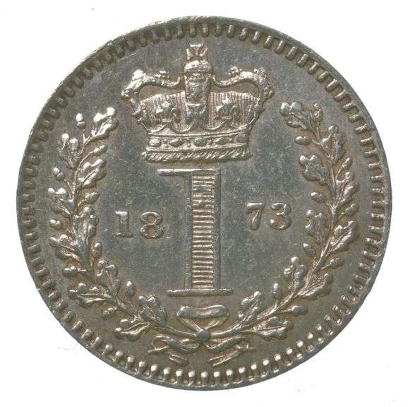 1873 Great Britain 1 Pence Maundy