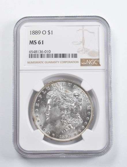MS61 1889-O Morgan Silver Dollar NGC