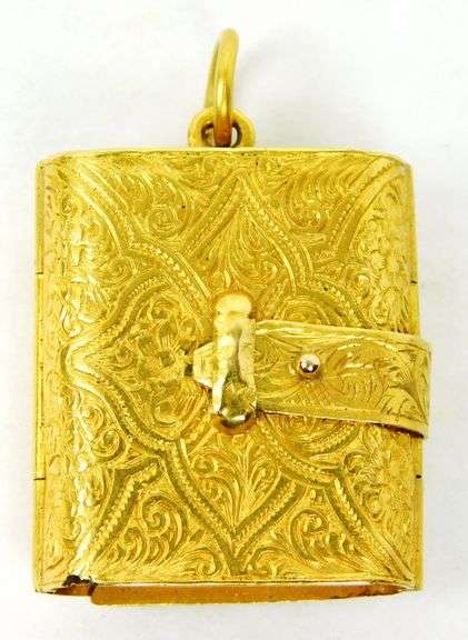 Exquisite Antique 14K Gold Vinaigrette