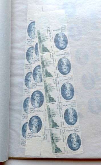 $27 Face Value in 13 Cent Captain Cook Blocks of 10 With Tabs